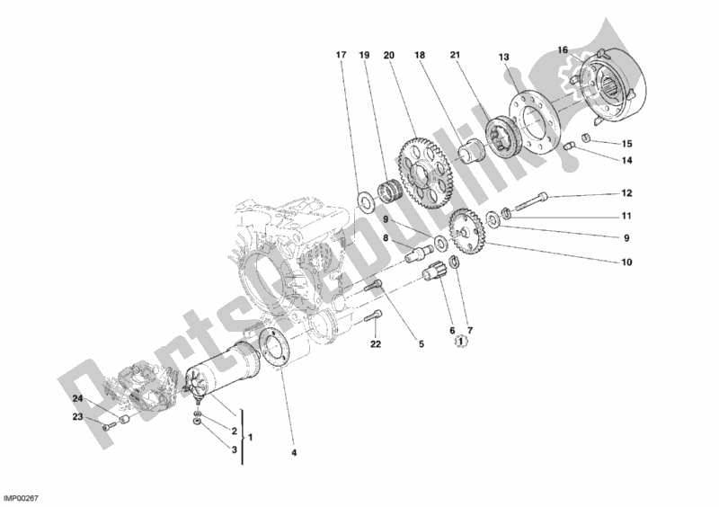 Todas as partes de Motor De Arranque do Ducati Superbike 749 R USA 2006